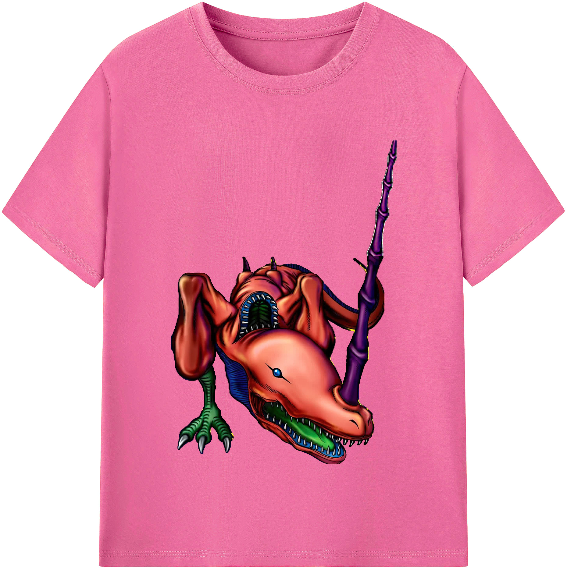 （画像用） 遊☆戯☆王 Yu-Gi-Oh! レディースカジュアルプリントTシャツ（綿100％）
